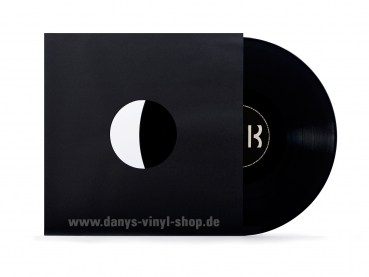 Premium Schallplatten Innenhüllen in schwarz 80gr. mit zwei Mittellöchern, ungefüttert